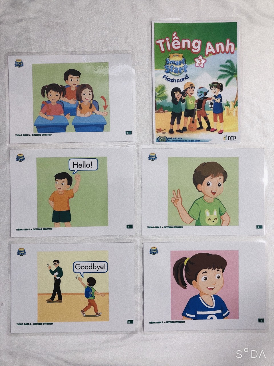 Flashcard Tiếng Anh Lớp 3 - Smart Start 3 mới nhất bộ giáo dục - ép plastics siêu đẹp Trọn Bộ 210 Thẻ