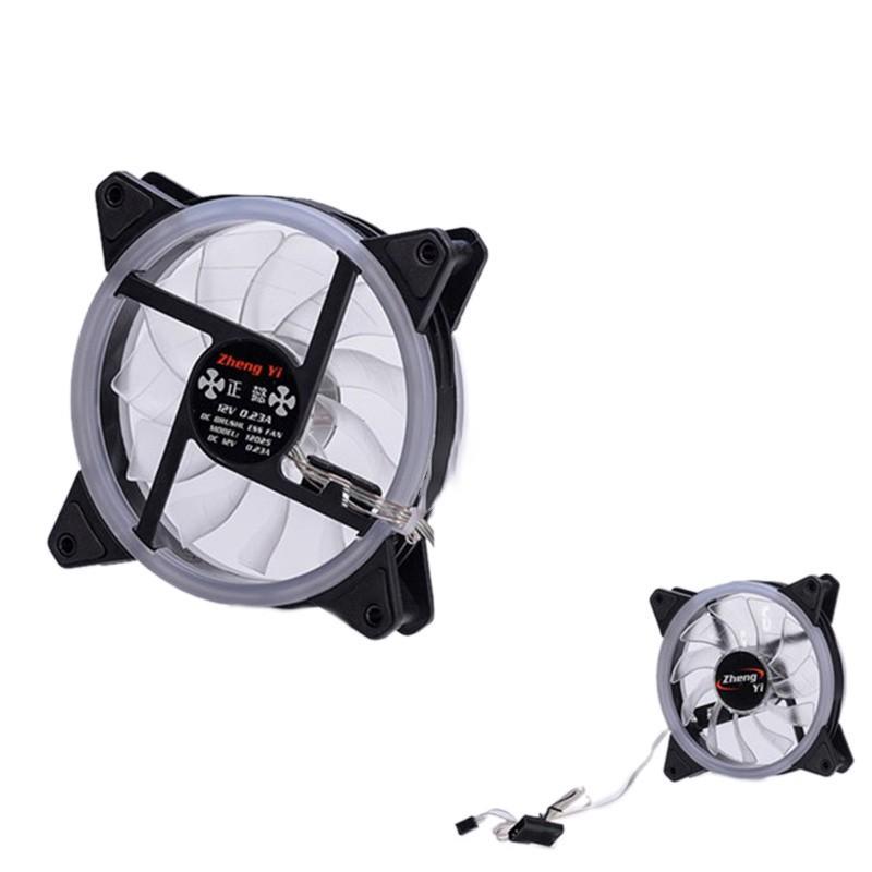 Quạt Tản Nhiệt Không Chổi Than Đèn LED RGB 12cm DC 12V Nhiều Màu Sắc Cho Vỏ Máy Tính