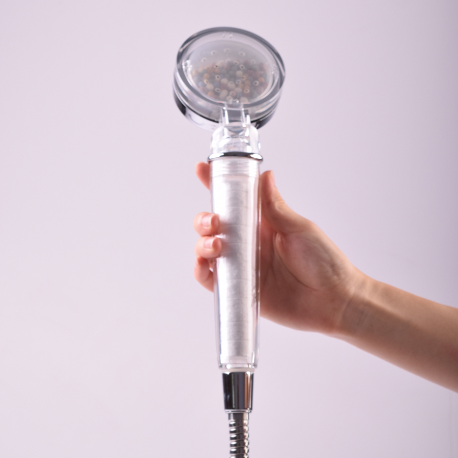Vòi tắm hoa sen tăng áp lọc nước loại nhỏ - Living On Pure Aqua Shower Head