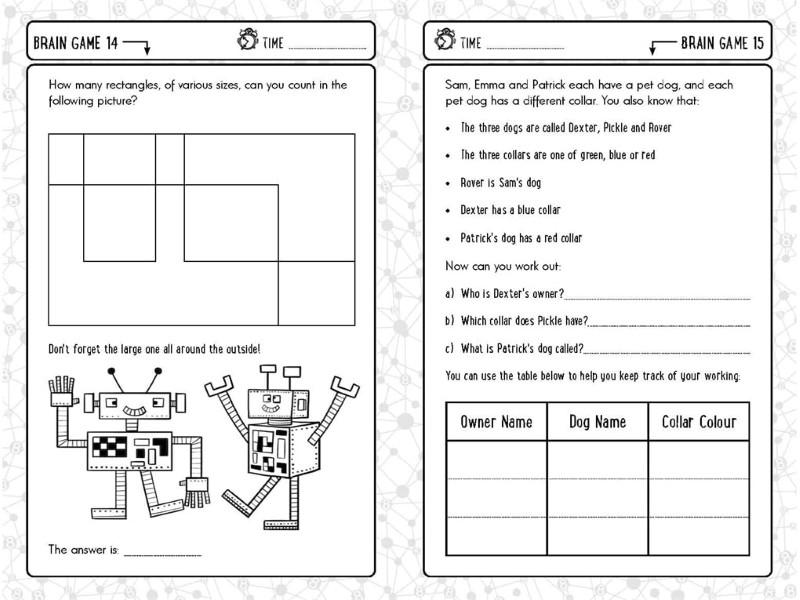 Sách Brain Games For Clever Kids 8 Year Olds