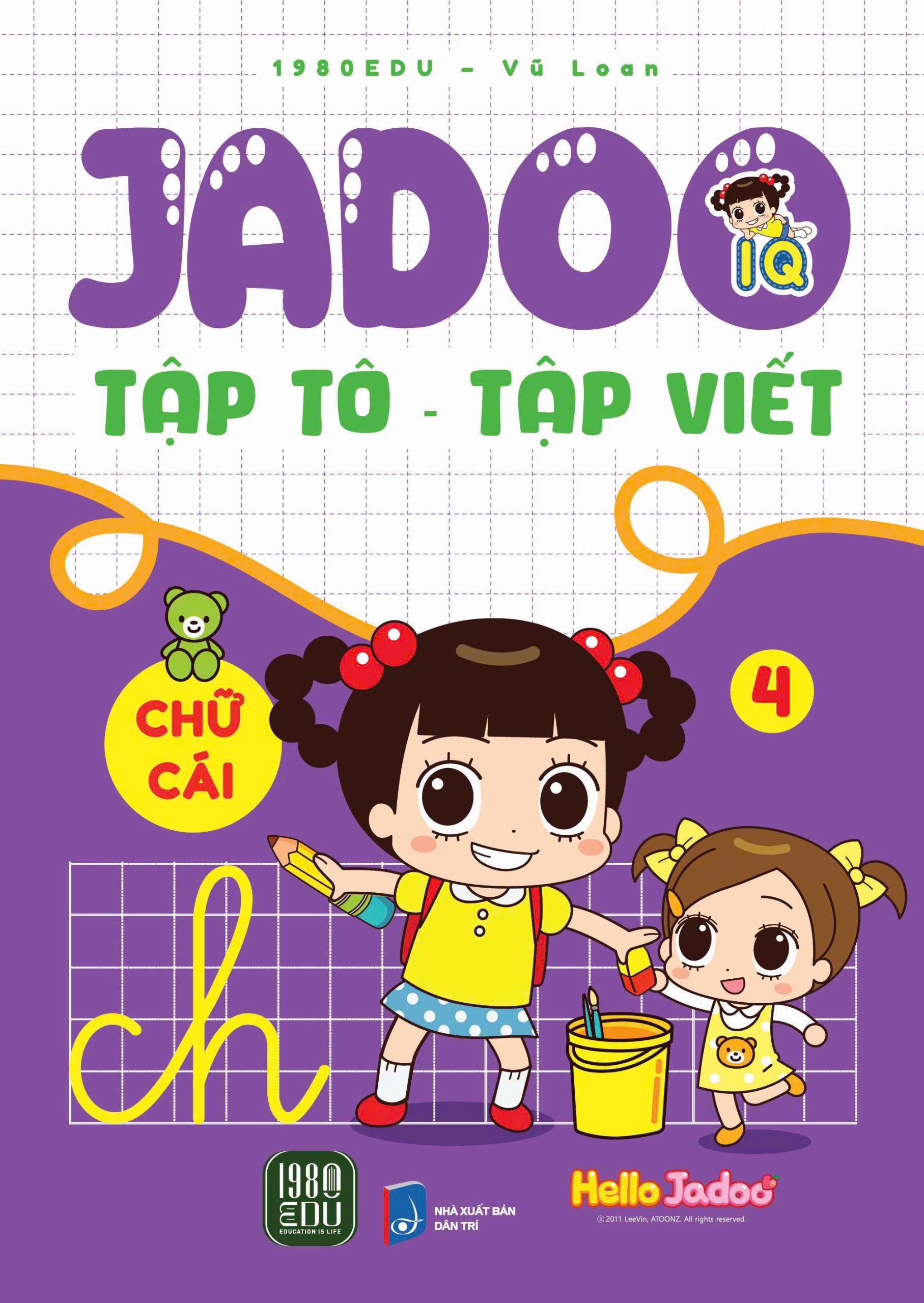Sách - Jadoo Tập Tô-Tập Viết - Chữ Cái - Tập 4
