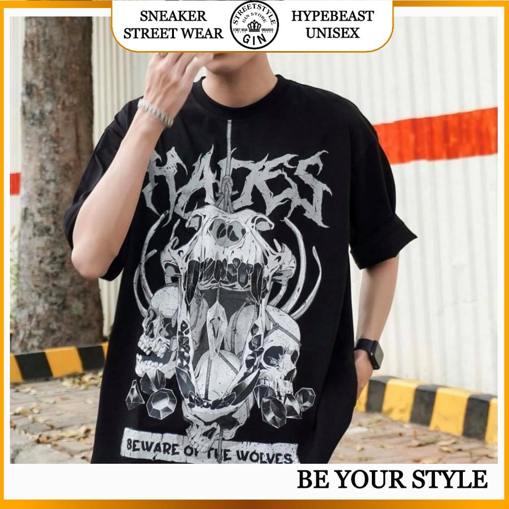 Áo thun HADES skull worlf tee nam nữ unisex - GIN STORE