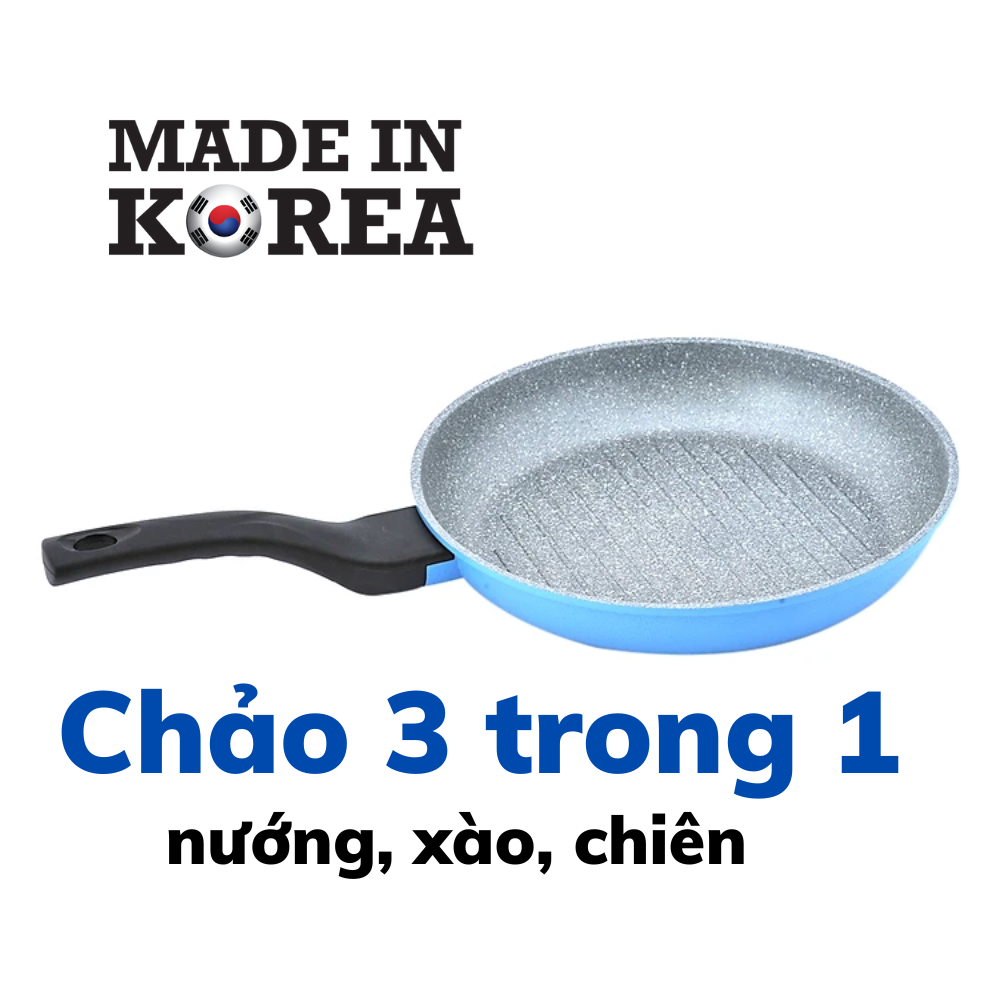 Chảo Đá Nướng Cao Cấp Ecoramic ECPN-ST28 GR