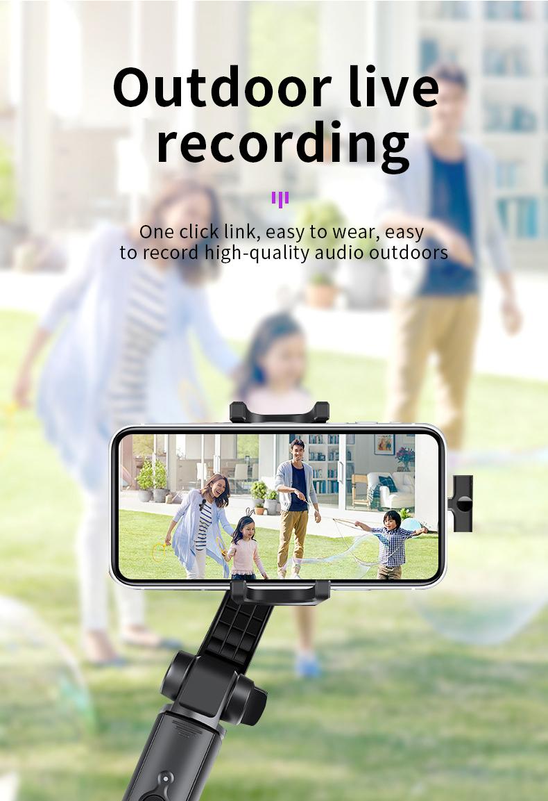 Micrô Lavalier Không Dây Mới Ghi Hình Âm Thanh Di Động Micrô Mini Cho iPhone Android PC Camera Trực Tiếp Điện Thoại Chơi Game Màu Sắc: 2in1TypeC-USBAdapte