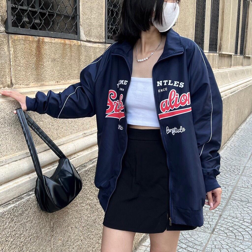Áo Khoác Bomber Unisex Nam Nữ SIMBALION Ulzzang 2 Lớp