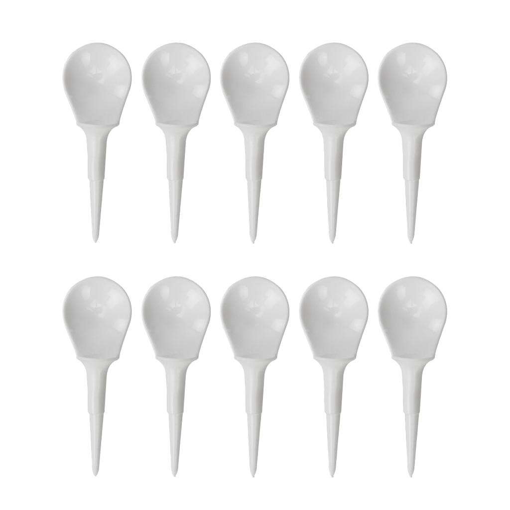 10 Pcs Plastic Anti-Slice Golf Tees Chair-shaped Tees Divot Tools White
