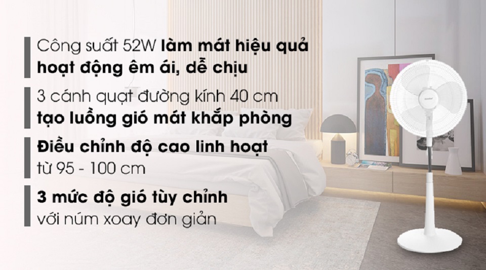 Quạt lửng Comfee CF-FF4019VDW - Hàng chính hãng