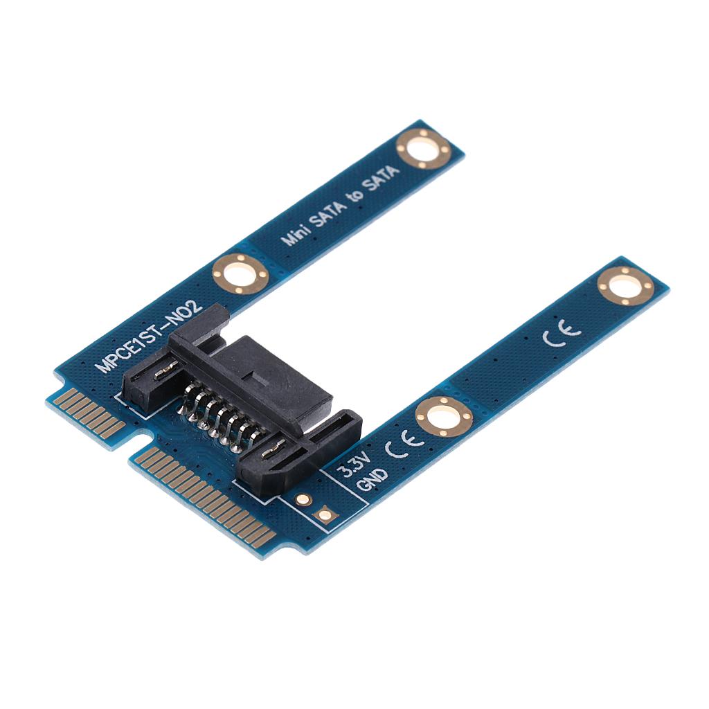 1Pcs mSATA Extender to 7Pin SATA HDD Converter Card Adapter for Computer