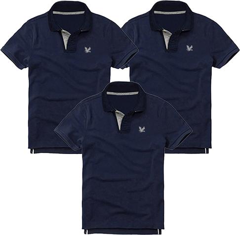 Áo Thun nam mẫu mới logo trước ngực, combo 3 áo -  ĐB3QC11