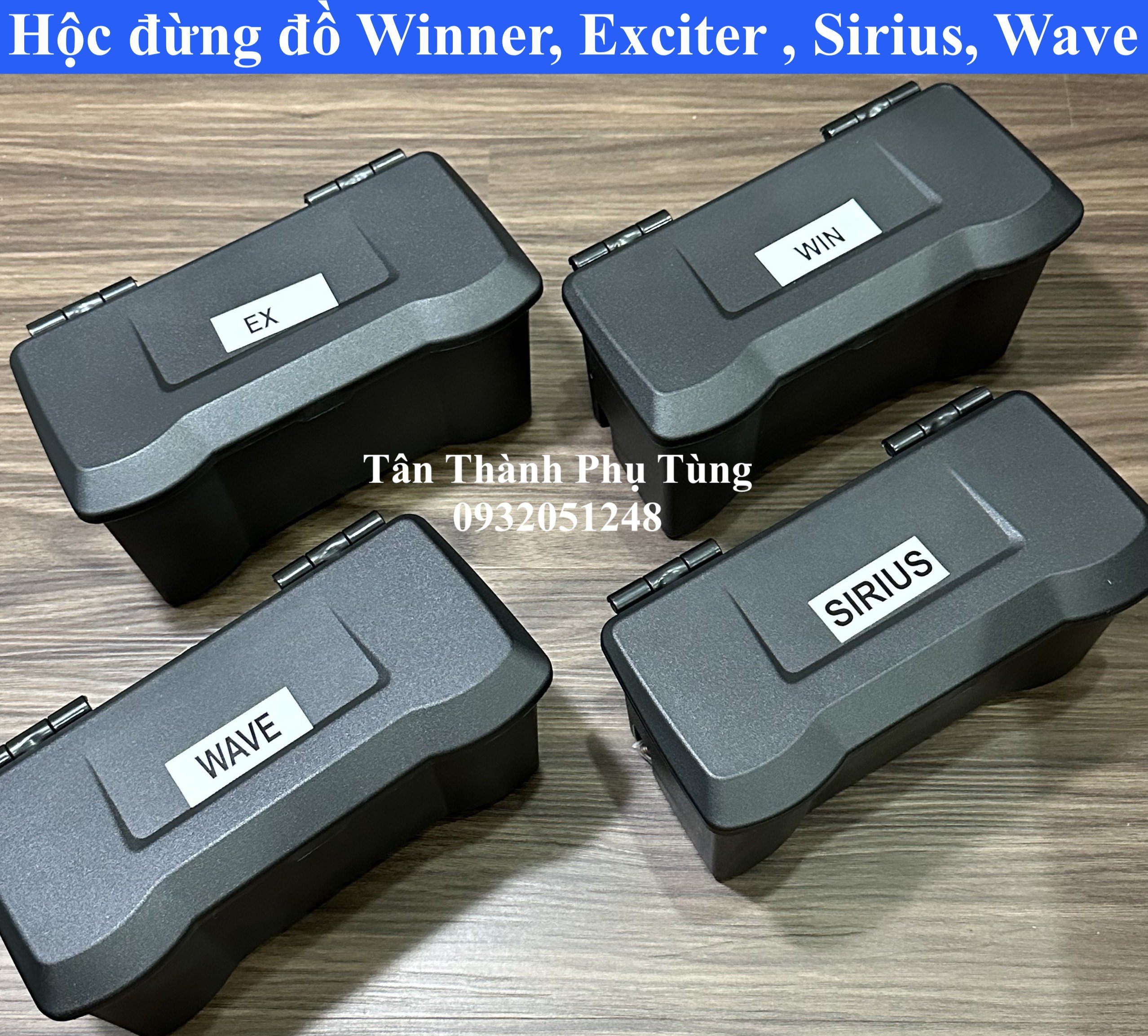 Hộc đựng đồ: dành cho Winner V1, Winner X, Exciter, Sirius , Wave kèm ốc