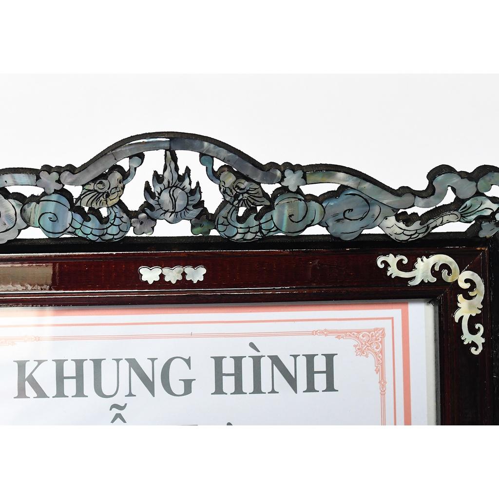 Khung hình thờ gỗ, cẩn ốc xà cừ 30 x 20