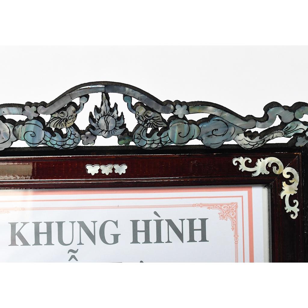 khung hình thờ gỗ, cẩn ốc xà cừ 30 x 20