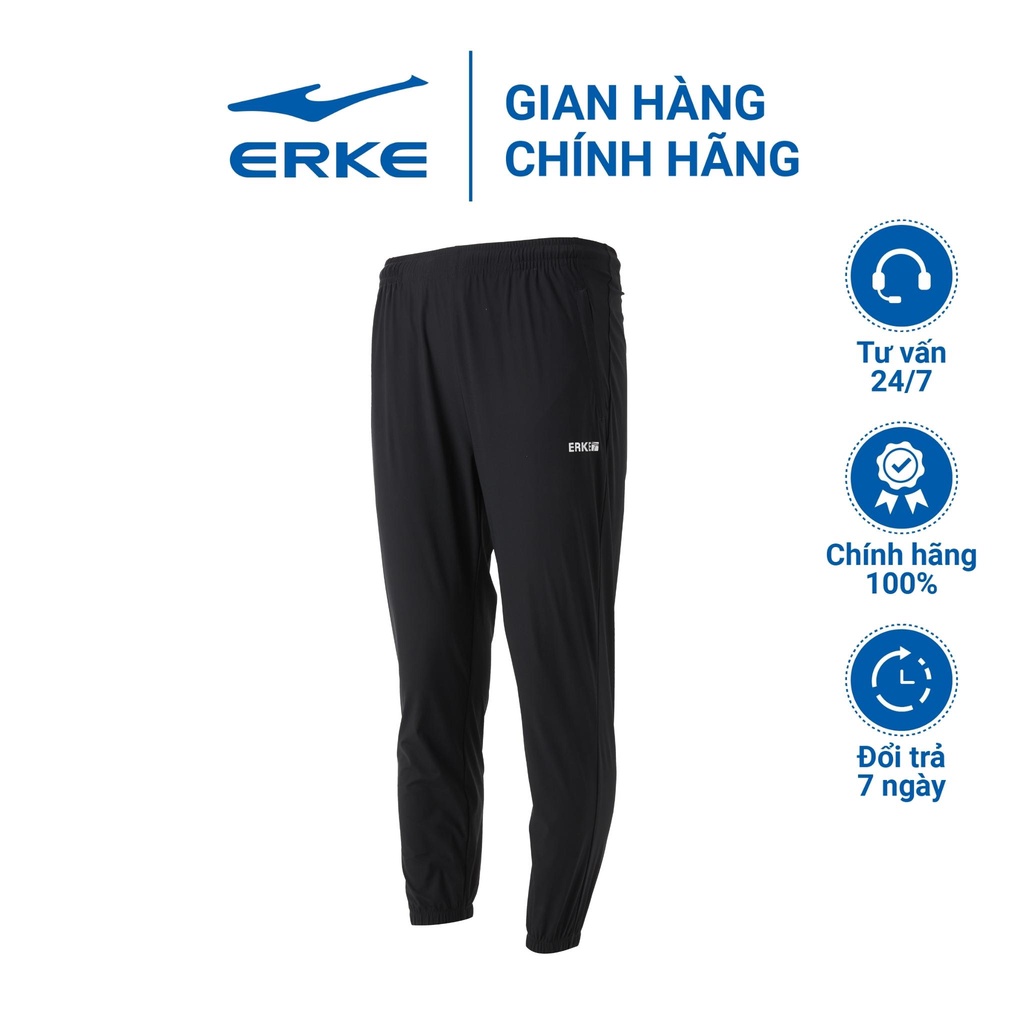 Quần dài gió thể thao nam ERKE chống nước chất liệu cao cấp 11222257235