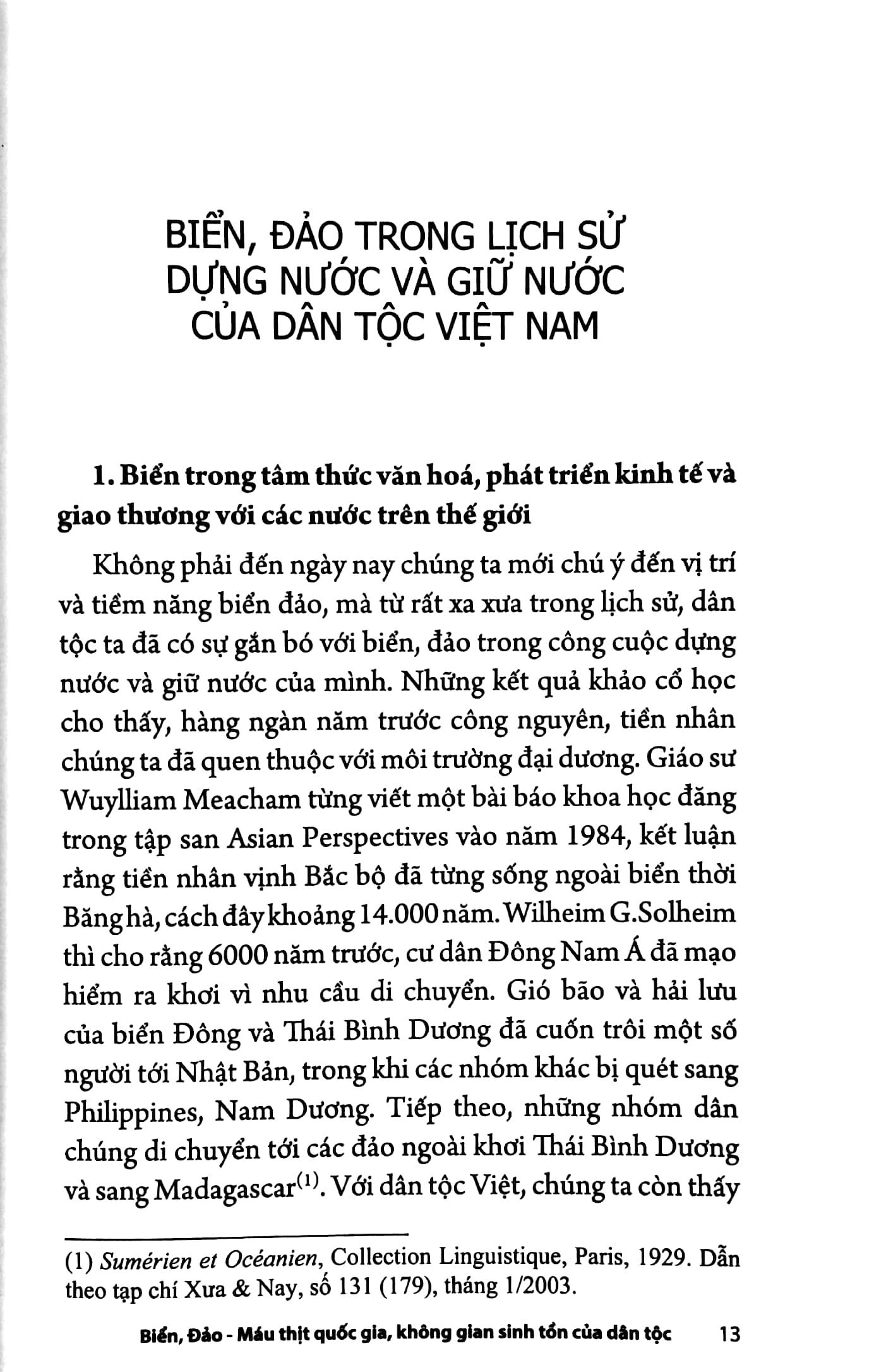 Biển, Đảo - Máu Thịt Quốc Gia Không Gian Sinh Tồn Của Dân Tộc