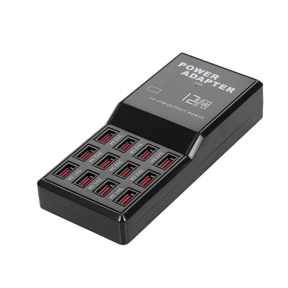 Trạm Sạc Thông Minh Với 12 Cổng USB Tương Thích Đa Thiết Bị