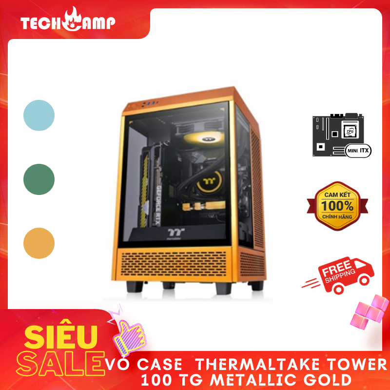 Vỏ Case  Thermaltake TOWER 100 TG - Hàng chính hãng