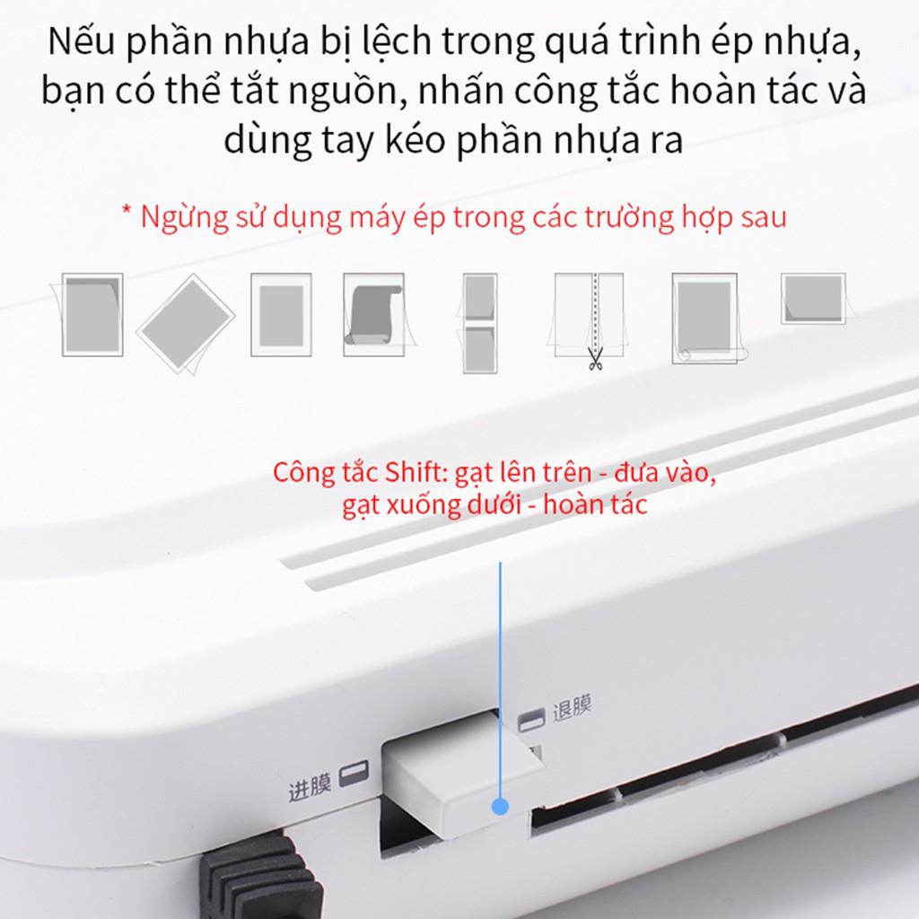 Máy ép nhựa dẻo màng plastic chính hãng Deli E2132