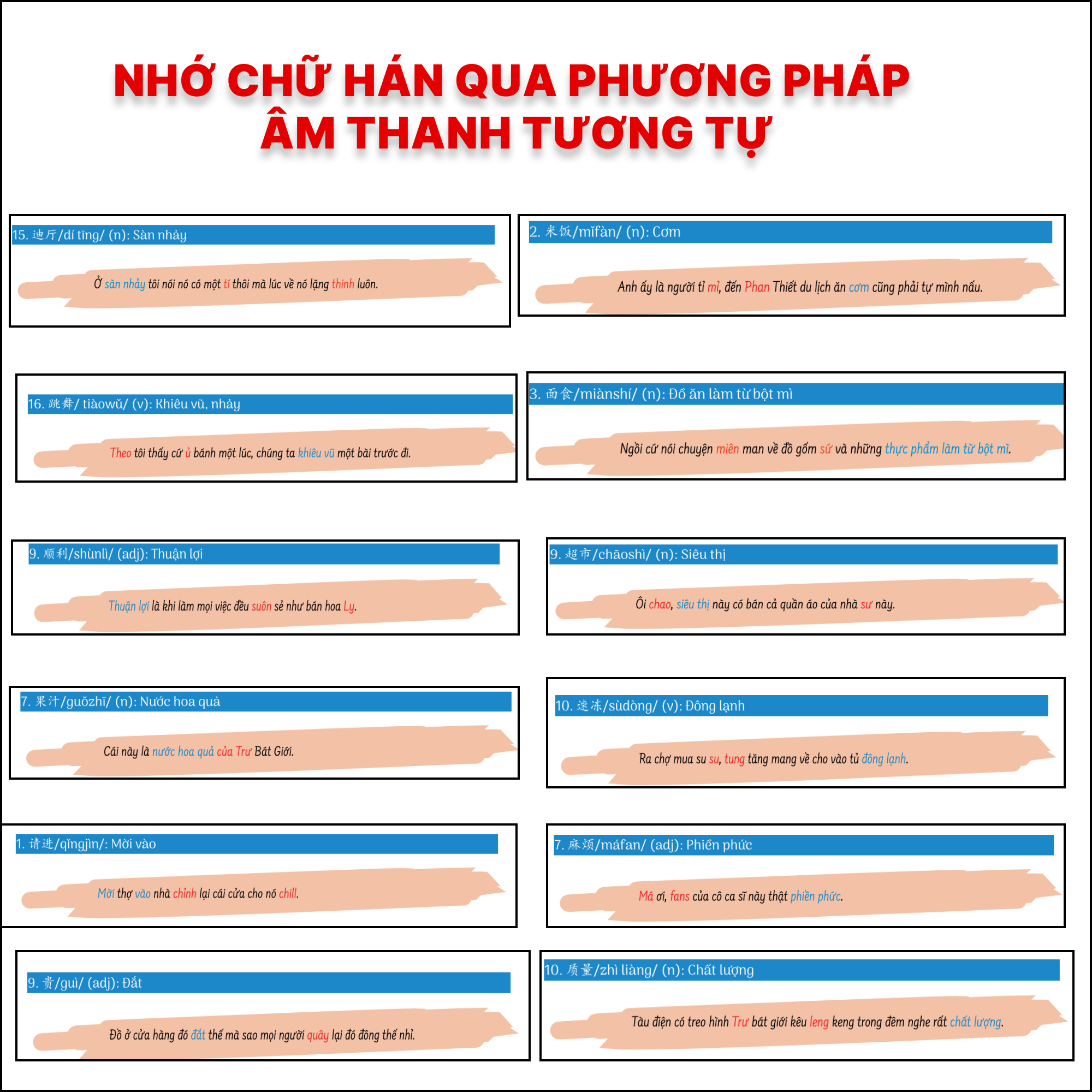 Sách Hack Não Chữ Hán Tiếng Trung - Siêu ghi nhớ chữ Hán theo bộ thủ, mẹo nhớ và âm thanh tương tự