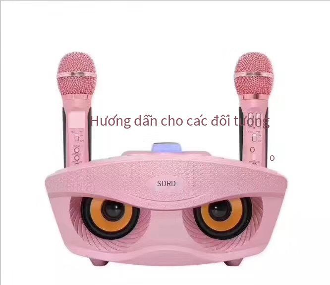 Giao Hàng Nhanh Cú SD306 Âm Thanh Gia Đình Micro Tất Cả Trong Một Bộ Đôi Điệp Khúc Điện Thoại Di Động K Bài Hát Micro Không Dây Bluetooth