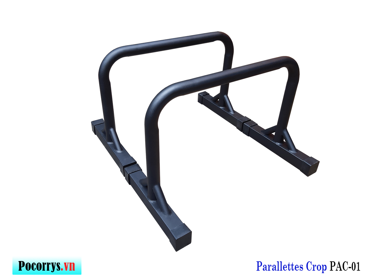 Combo 3 bộ Xà kép, Dụng cụ chống đẩy, Parallettes Pocorrys 01, Màu đen Full black