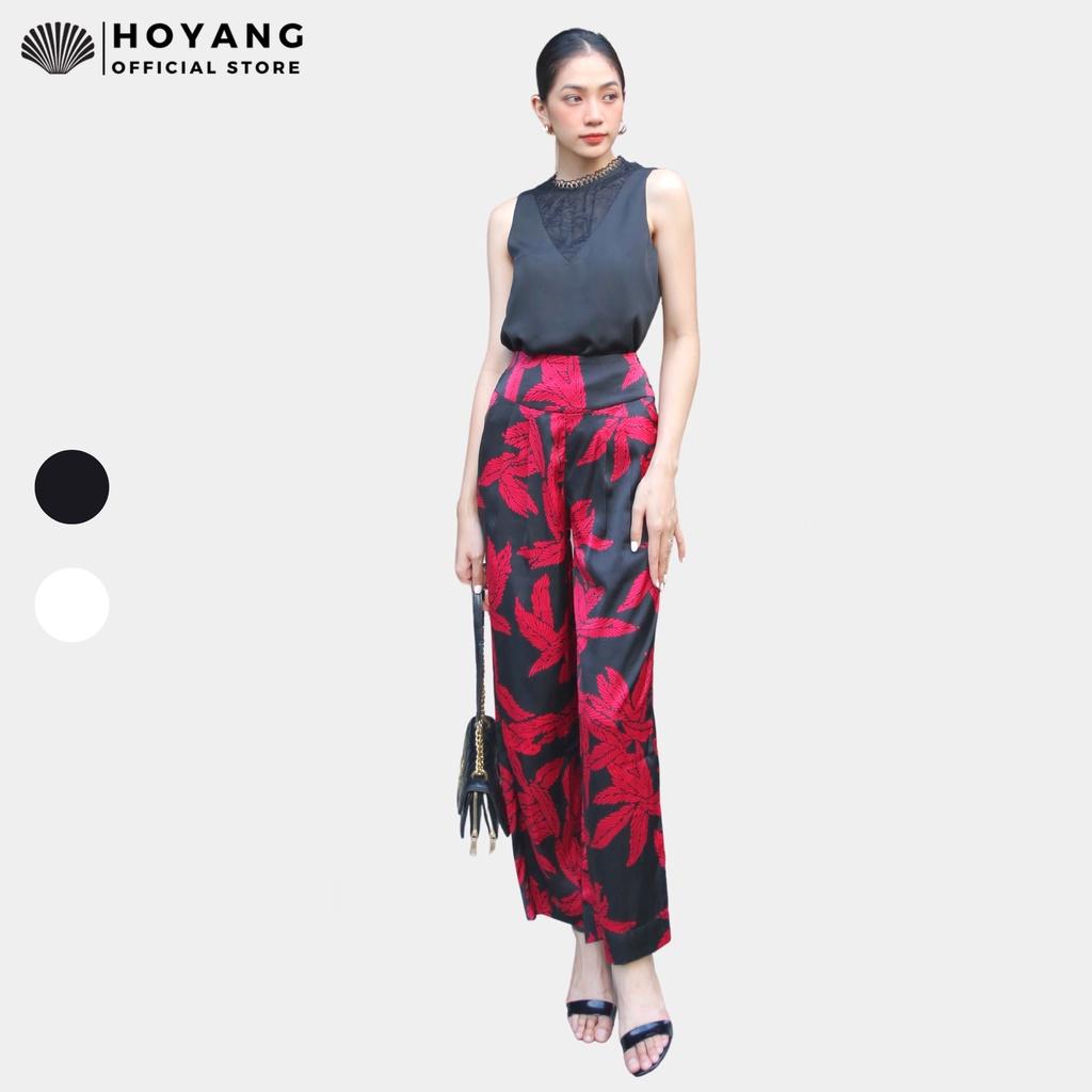 Áo Lụa Phối Ren Lưới Quyền Quý HOYANG A172