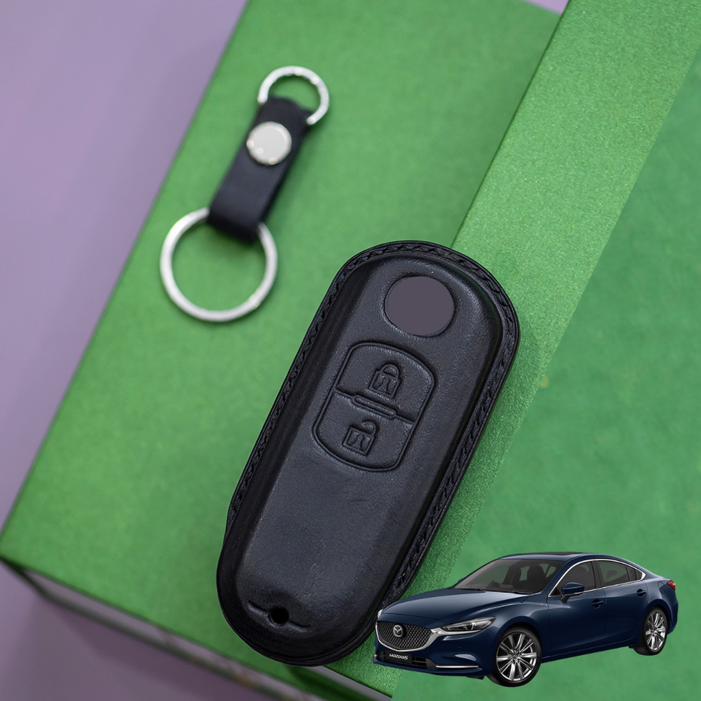 Bao Da Chìa Khóa ô tô MAZDA 6 | Bọc chìa khóa ô tô da thật khâu tay