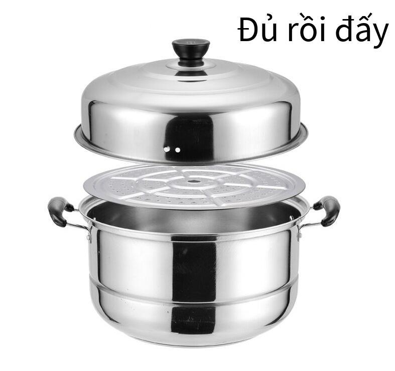 Đảm bảo chất lượng nồi hấp inox dày hợp chất đáy kích thước chân một lớp hai lớp hai lớp ba lớp nồi hấp súp nhiều lớp quà tặng