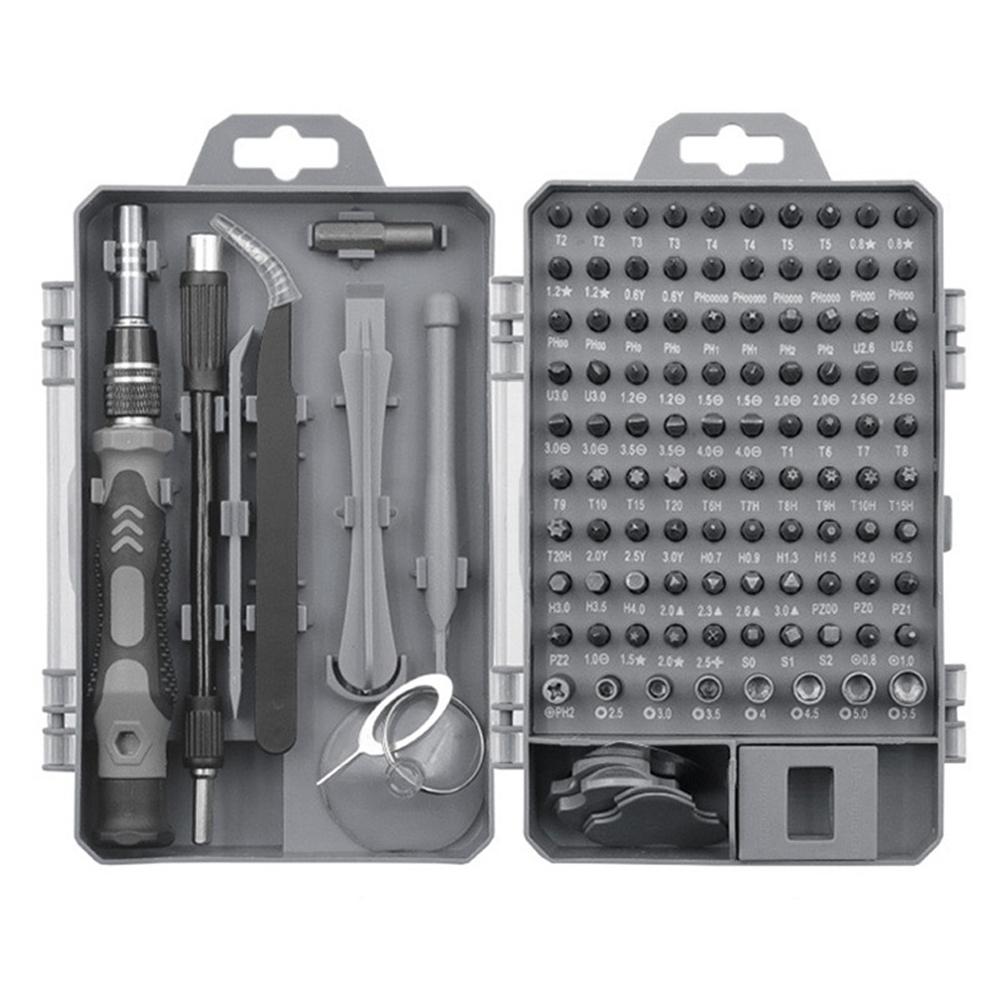 115pcs Screwdriver and Bit Set Multiple Screw Driver Bits Manual Repairing Tool for Phone Electronic Device