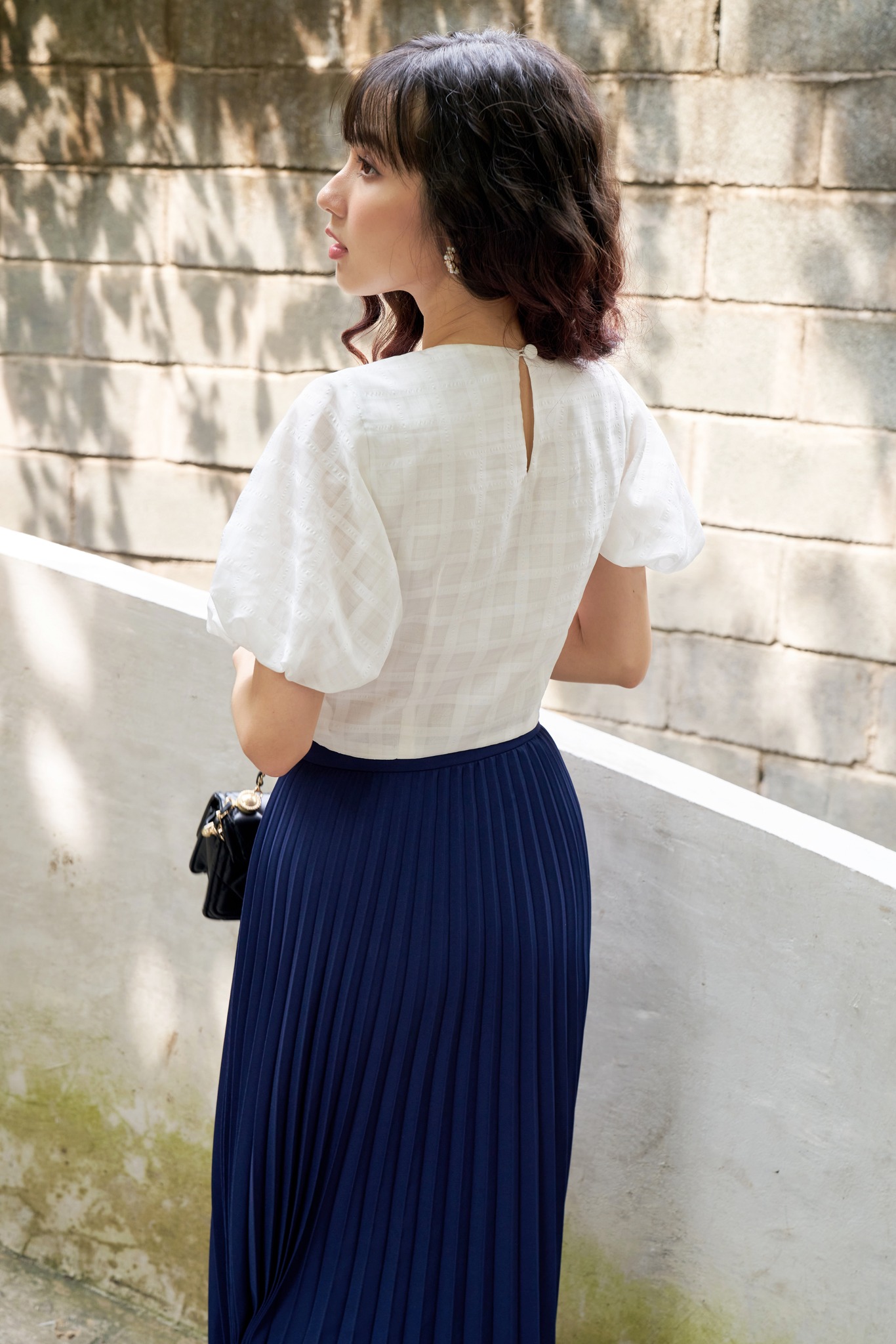 OLV - Chân váy Navy Pleat Timeless Skirt