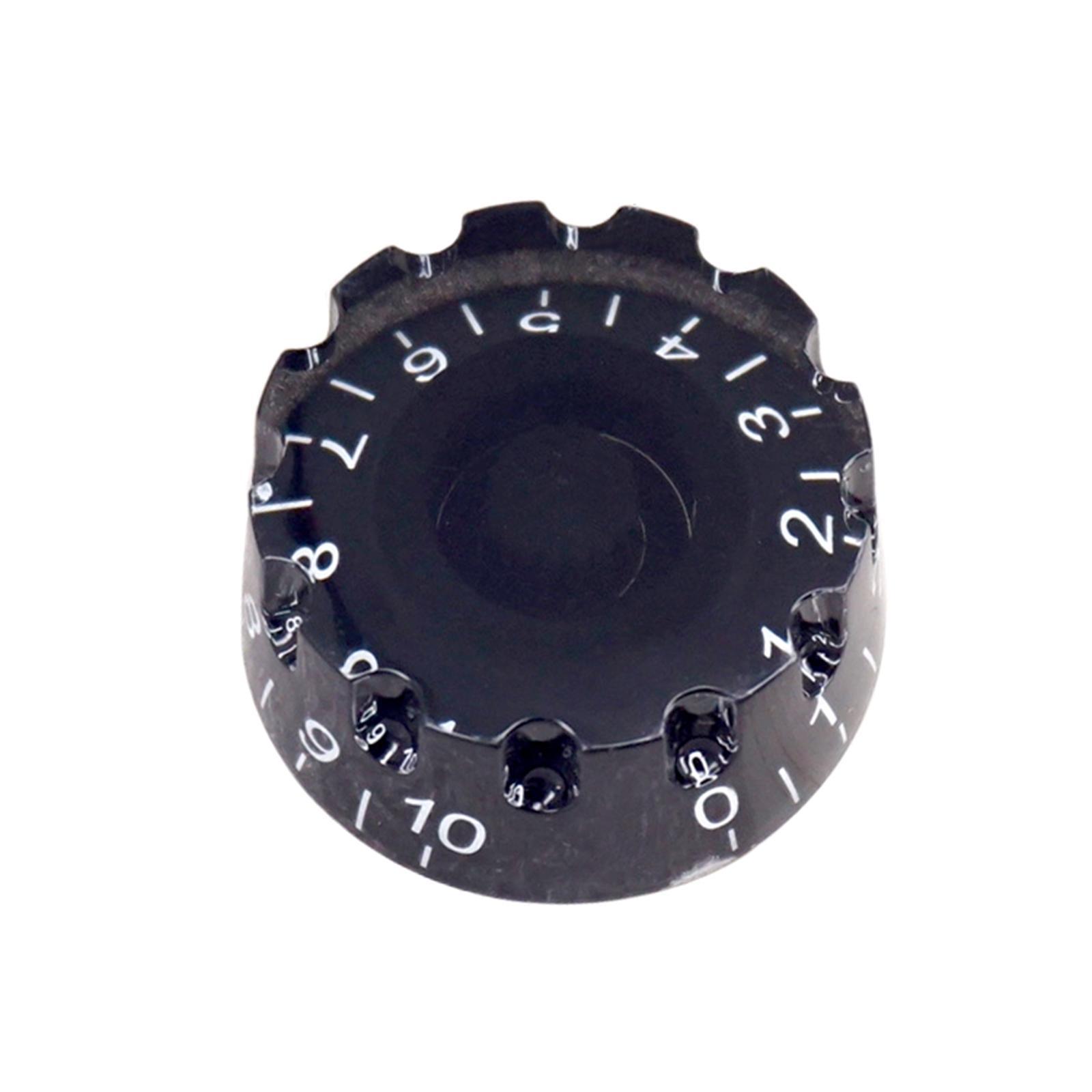 4x Guitar Knobs with Numbers Scale Bass Replacement for Electric Guitar