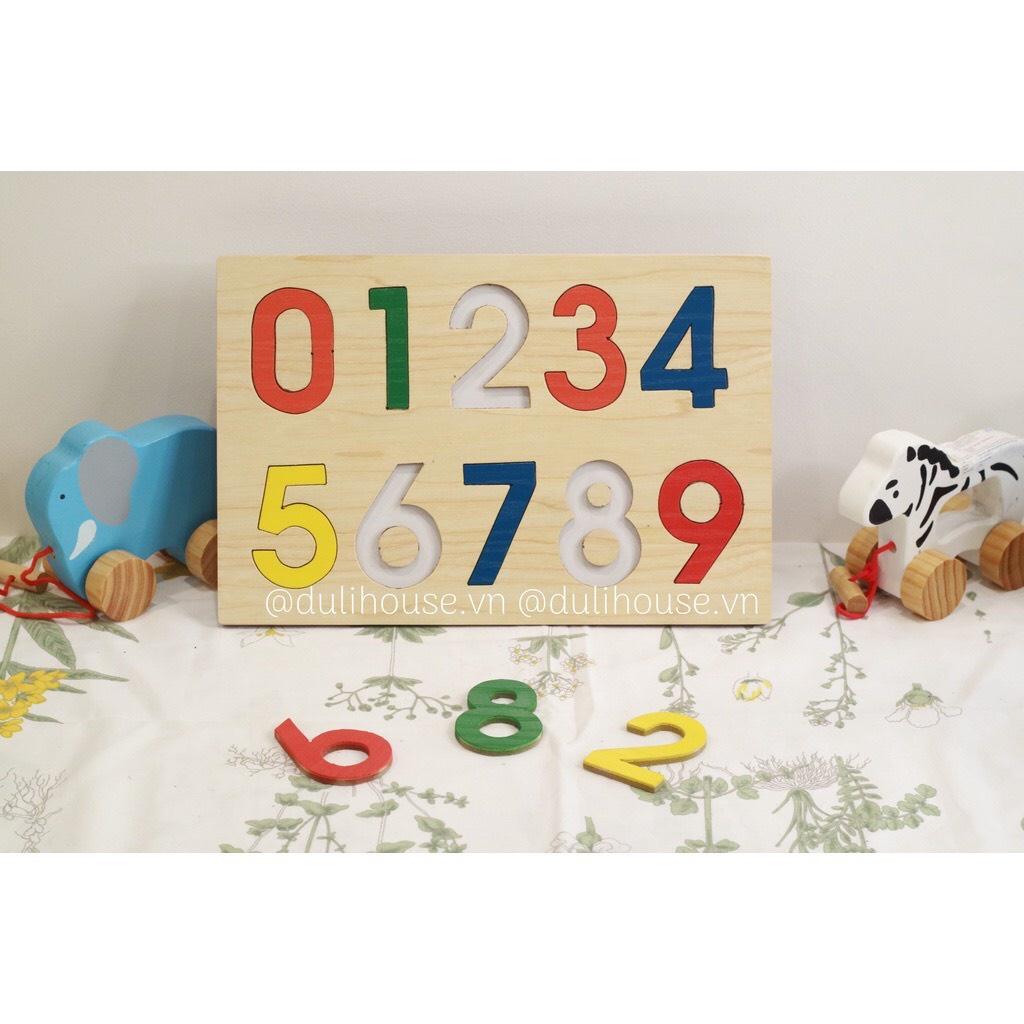 Đồ chơi bảng học số lắp ghép từ 0-9,đồ chơi giáo dục trí tuệ thông minh cho bé