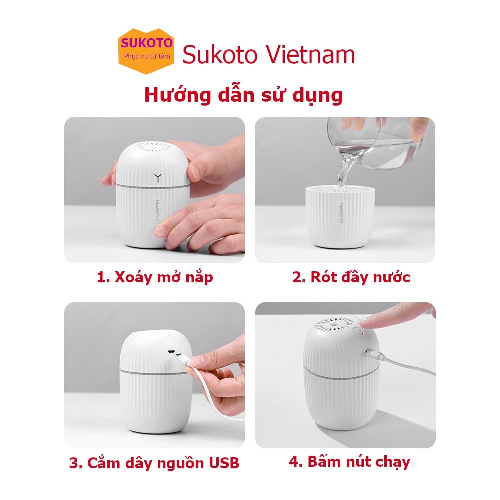 Đèn xông tinh dầu phun sương cao cấp Q8 - Máy khuếch tán mini phòng ngủ, xe ô tô