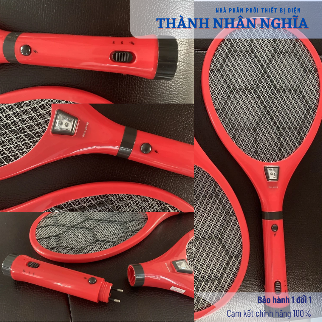 Bộ vợt muỗi đa năng Điện Quang ĐQ EMR07L RBL Xả nhanh dòng điện 5 giây, gọn nhẹ