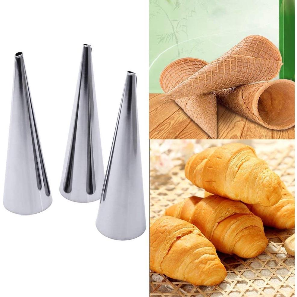 Bộ 8 Khuôn Làm Bánh Sừng Bò ANAEAT Bằng Thép Không Gỉ Sử Dụng Tiện Lợi