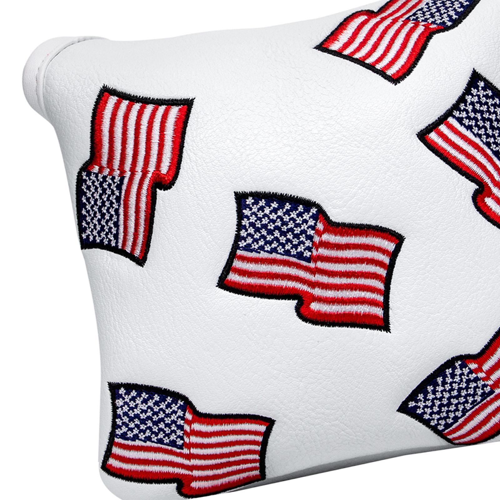 Golf Putter Head Cover Closure Artificial Leather Golf Center Shaft Putter Cover for Most Putter