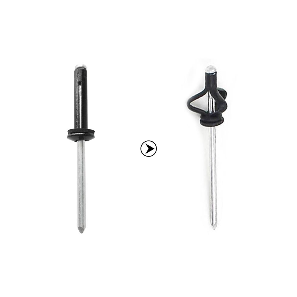 Set 20 Đinh Tán Ba Đầu Bằng Nhôm Màu Đen Tay Cầm Dài Cho Thuyền Kayak