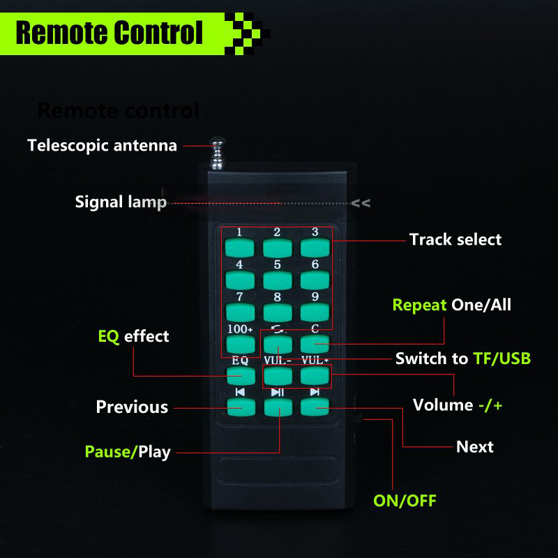 Loa nhử chim, loa trợ giảng E-898 - Kèm micro đeo tai, remote điều khiển lên đến 300m - Hỗ trợ Bluetooth, FM radio, USB, SD card - Công suất 25W, Pin sạc dung lượng cao - Chỉnh được echo trên loa (E898)