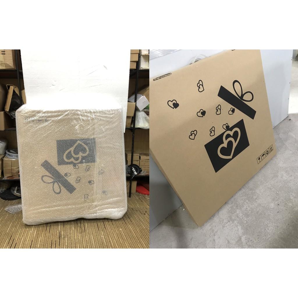 Đồng hồ treo tường GCLOCK loại to KT 68X75 cao cấp làm từ kim loại sơn tĩnh điện chạy máy kim trôi chuẩn