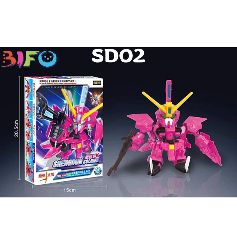 Mô hình lắp ráp bằng nhựa Gundam giá rẻ SD BB bộ sưu tập Destiny Freedom Thunder Justice Pulse-CLOUDSTOREV2