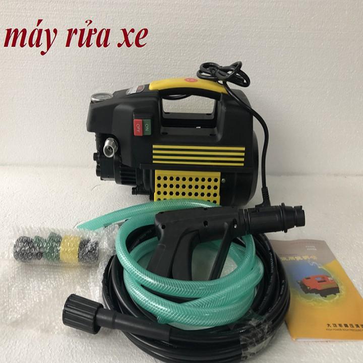 Máy rửa xe. áp lực cao 1800W .DÂY XỊT RỬA DÀI 15 M .tặng bình