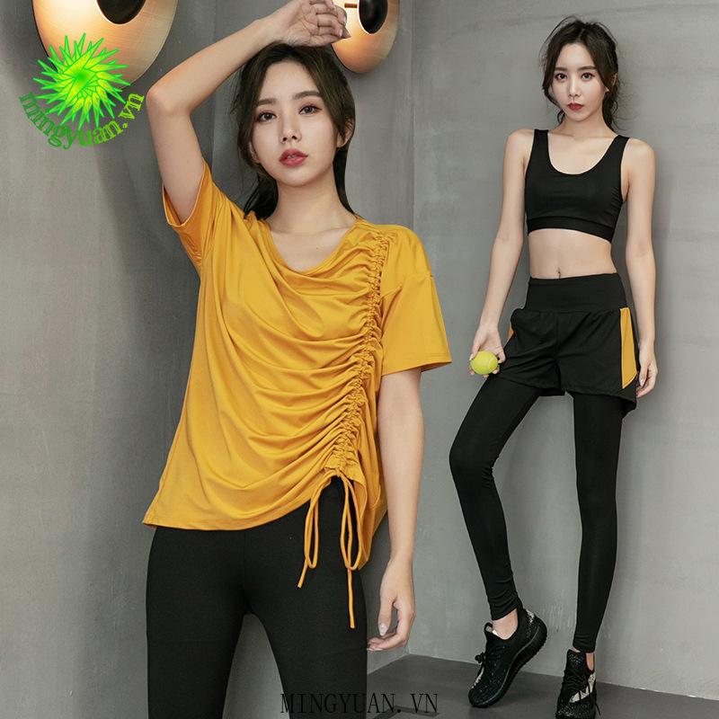 Set Đồ Tập Yoga Dây Rút Thời Trang Cho Nữ