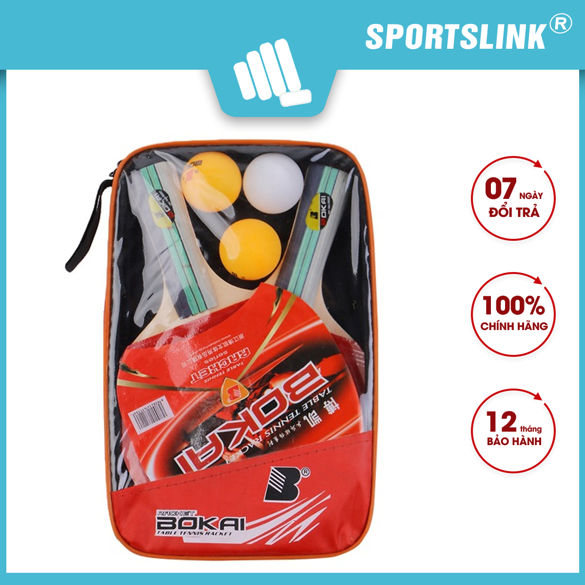 Vợt bóng bàn 3 banh chất liệu bền đẹp BL7118 Sportslink