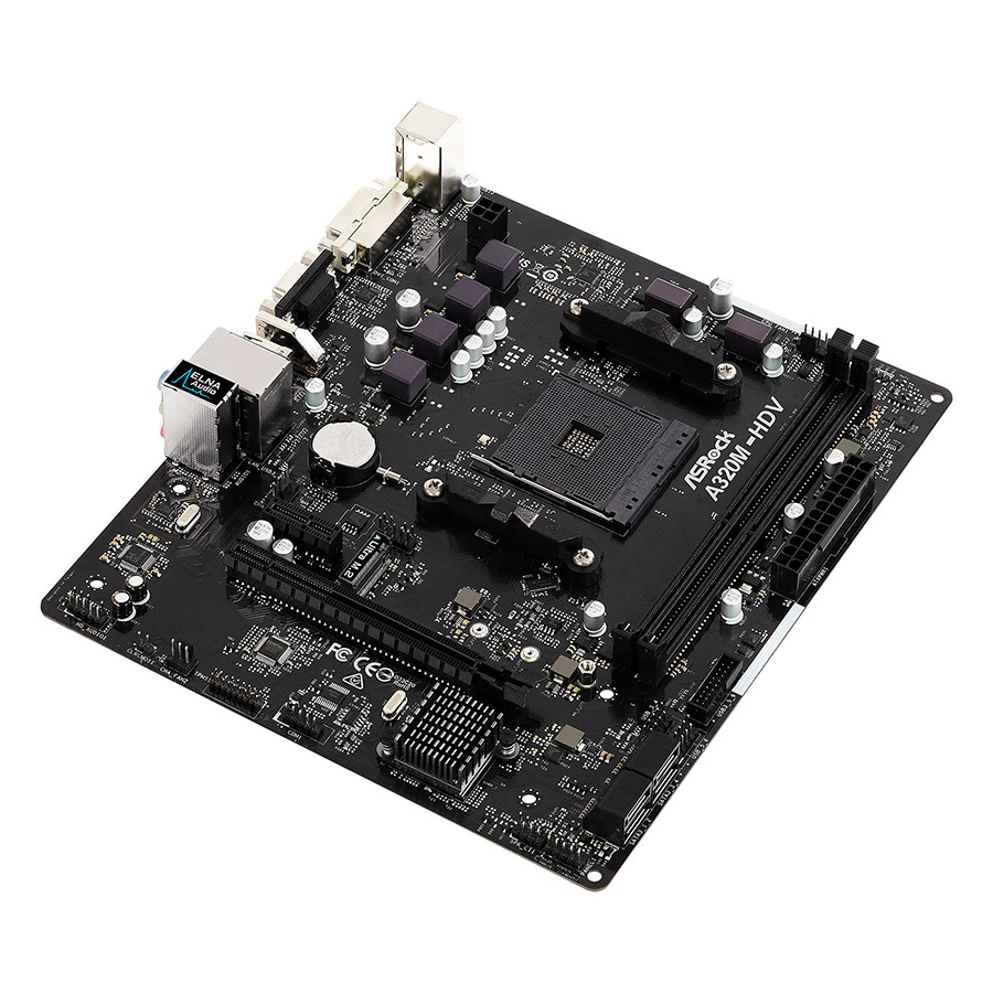 Bo Mạch Chủ Mainboard ASRock A320M-HDV Socket AM4 - Hàng Chính Hãng