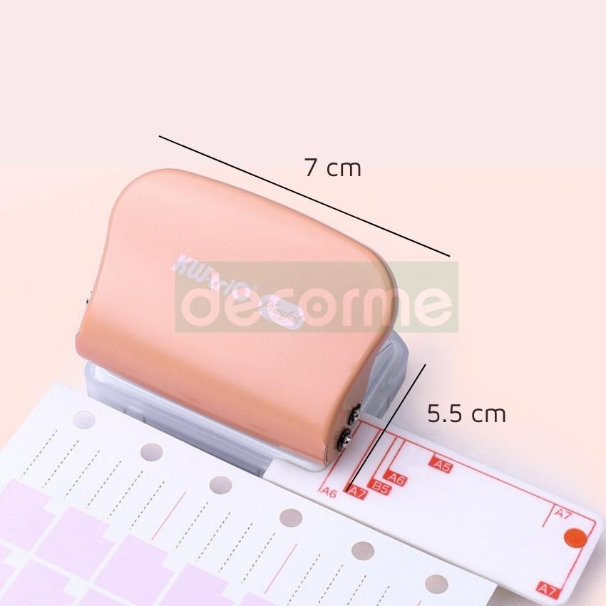 Dụng cụ bấm lỗ giấy sổ còng 6 lỗ KEY làm sổ planner