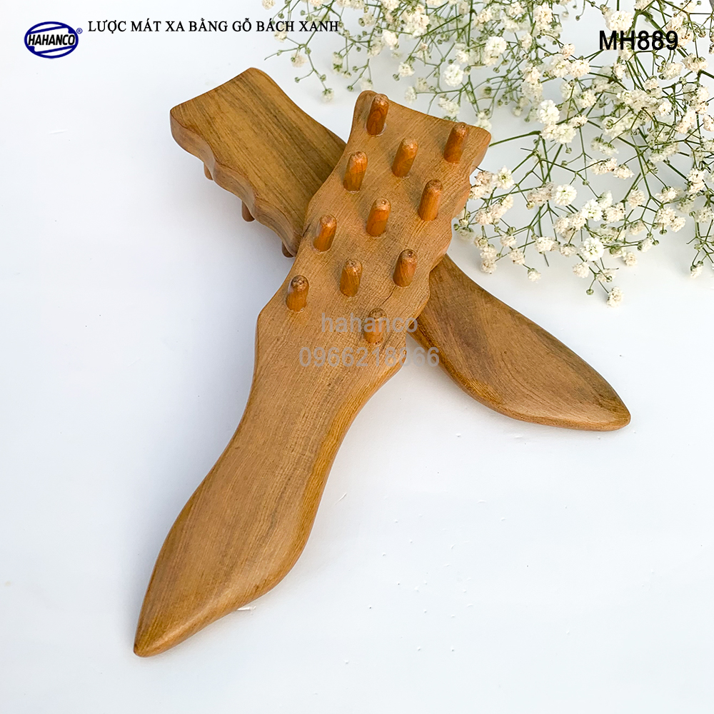 Lược gỗ thơm đa năng mát xa ấn huyệt toàn thân giúp lưu thông khí huyết - chăm sóc sức khỏe cho bạn