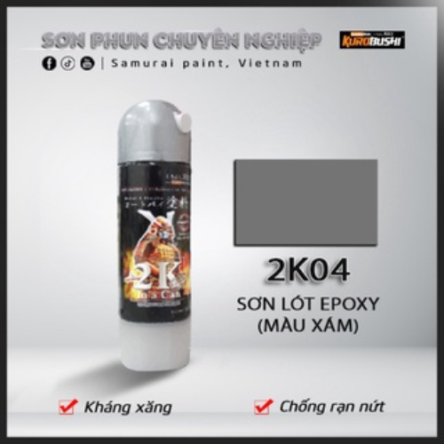 Sơn xịt Samurai Kurobushi - Sơn lót 2K04 (400ml )