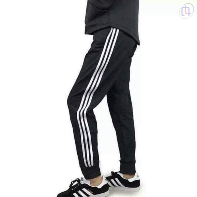 Quần jogger  thể thao 3 sọc BO ỐNG năng động cá tính, chất vải quần nỉ co giãn 4 chiều