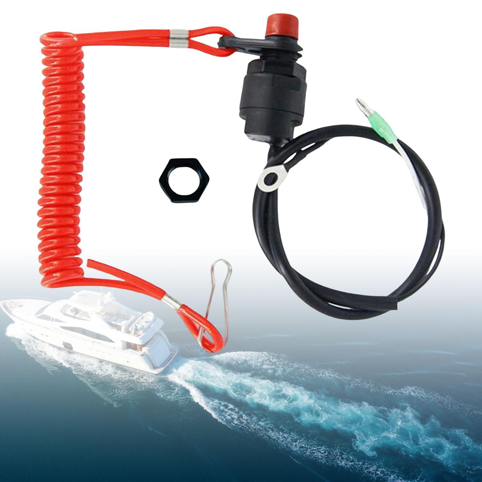 Boat Engine Stop Switch Set for Outboard Engine Accessories