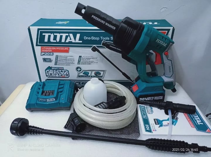 Máy xịt rửa áp  lực dùng pin  Lithium-ion  20V/4.0Ah Total TPWLI20084