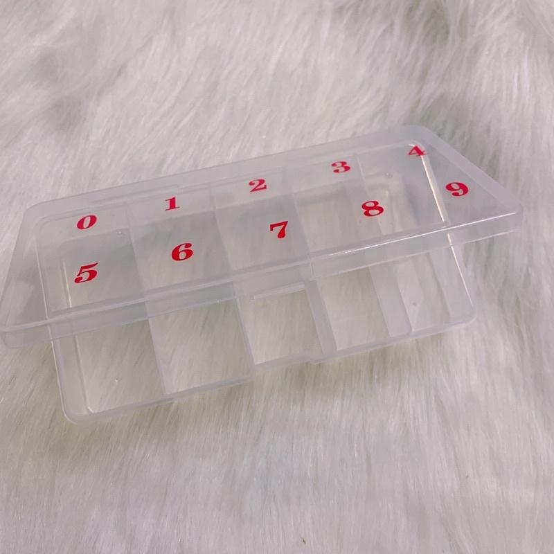 Hộp nhựa đựng móng, hộp móng 10 ô, hộp móng 11 ô, hộp đựng móng giả